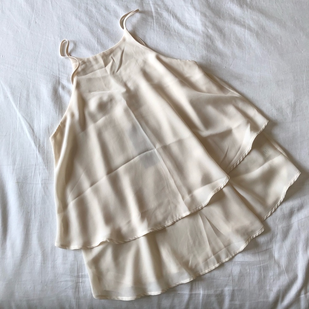 NWT Tiered Strappy Blouse